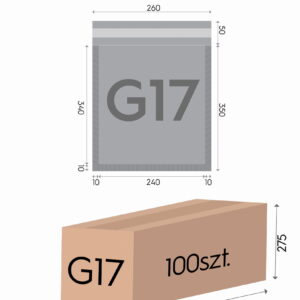 Brązowa koperta bąbelkowa G17 240x340mm Ekowarsztat