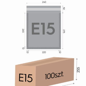 Brązowa koperta bąbelkowa E15 220x265mm Ekowarsztat