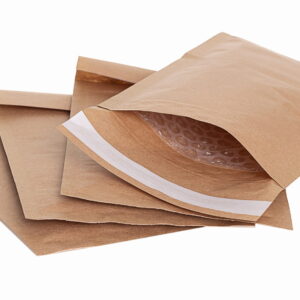 Brązowe koperty bąbelkowe B12 120x215mm, opakowanie 200 sztuk, ekologiczne i ochronne koperty do wysyłki.