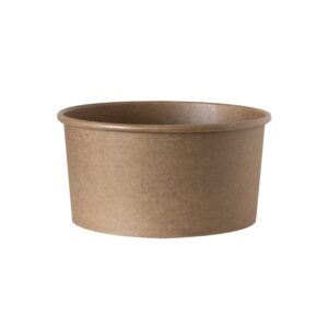 Miska papierowa Kraft 1000ml o średnicy 149mm, tłuszczoszczelna, idealna do dań na wynos.